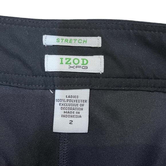 IZOD XFG Black Stretch Golf Skort with Pockets & Tee Holder Sz 2 - Picture 4 of 8